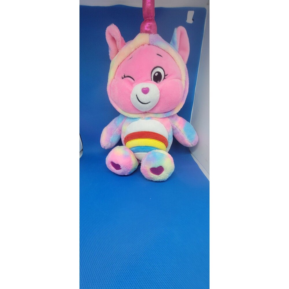 CARE BEARS Unicorn Cheer bear Plush w/ Removable Hood